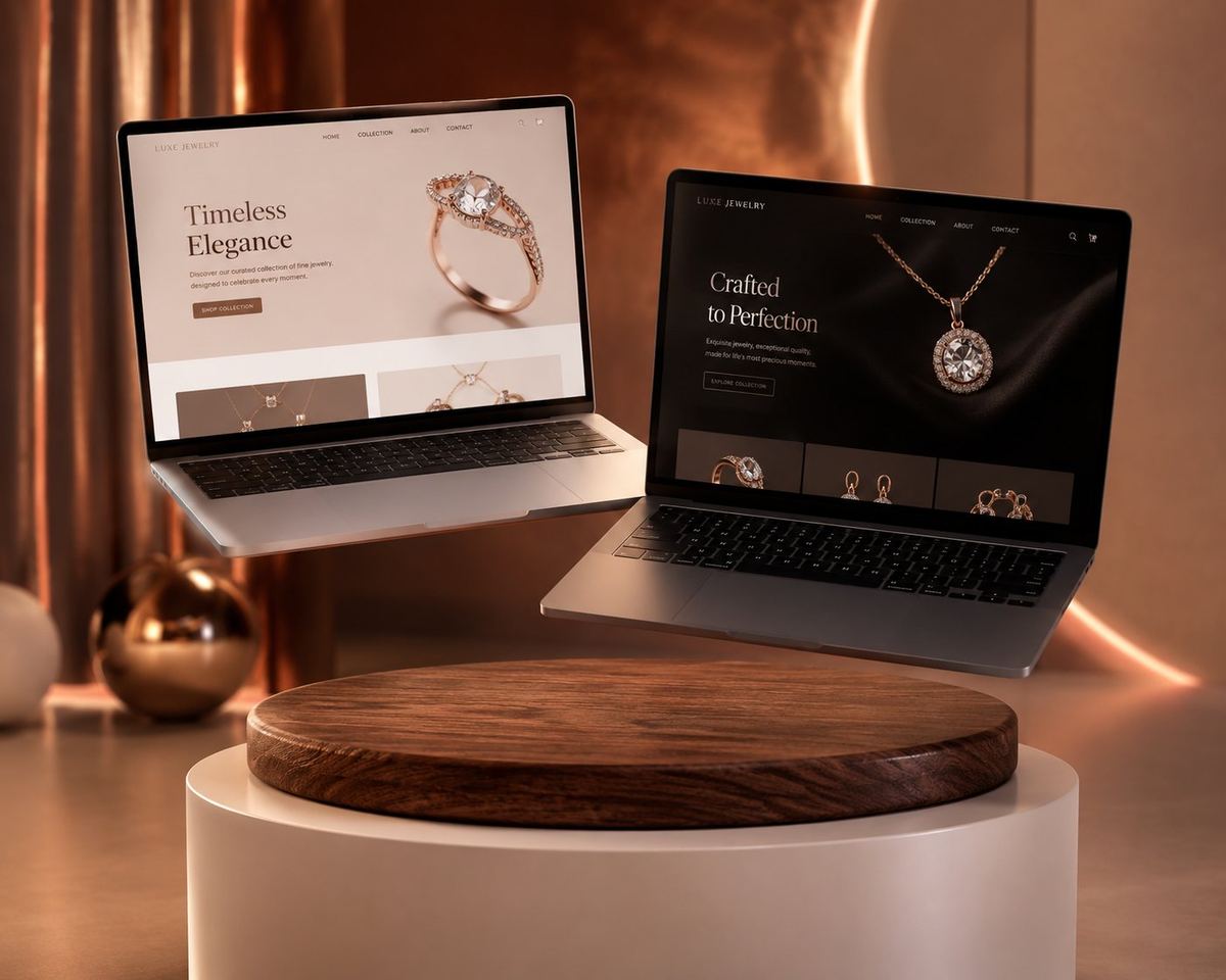 Luxury jewelry e-commerce design